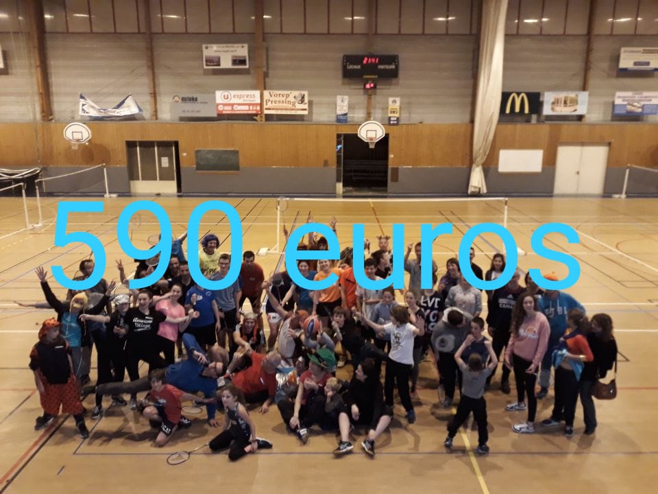 Badminthon 2018 : 590€